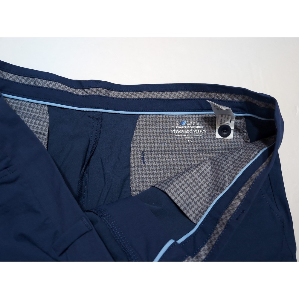 VINEYARD VINES OTG On the Go Stillwater Golf Shorts Navy Blue ~ 36 - Picture 2 of 7